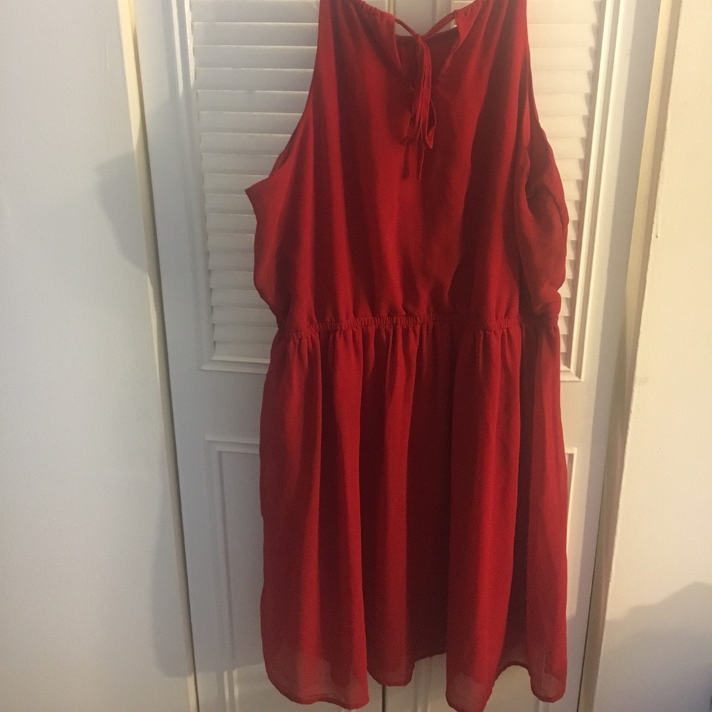 Red Cami Dress - Picture 2 of 3